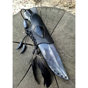 КРУК ніж ручної роботи майстра студії Павла Гончаренка, сталь  мозаїчний дамаск 58-60 HRC. Photo 3